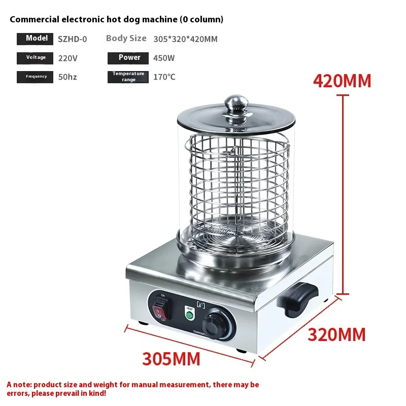 Commercial Customized Hot Dog Machine Electric Heating Hot Dog Vending Machines Hot Dog Stand Grill for Supermarket