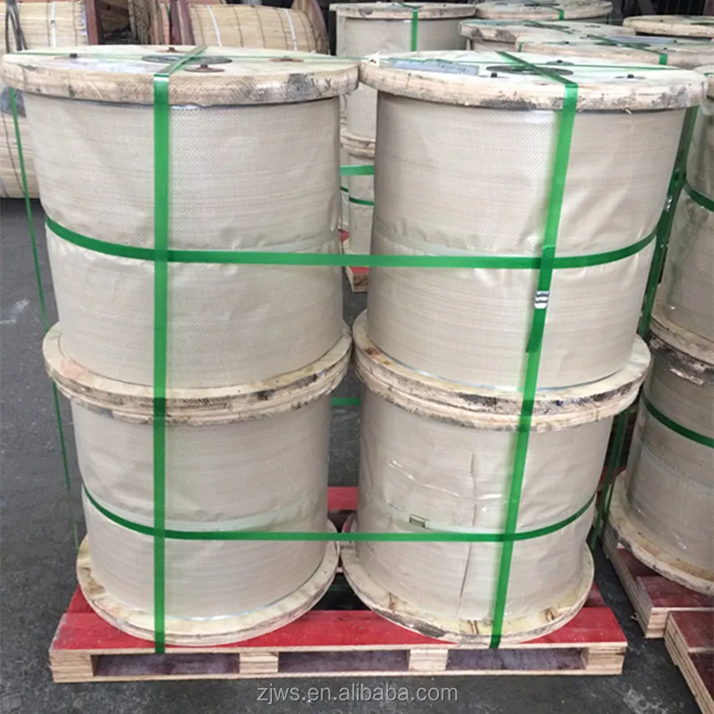1*7 Cable High Tensile Strength Electro Zinc Coated Steel Wire Strand for Optical Fiber Cable