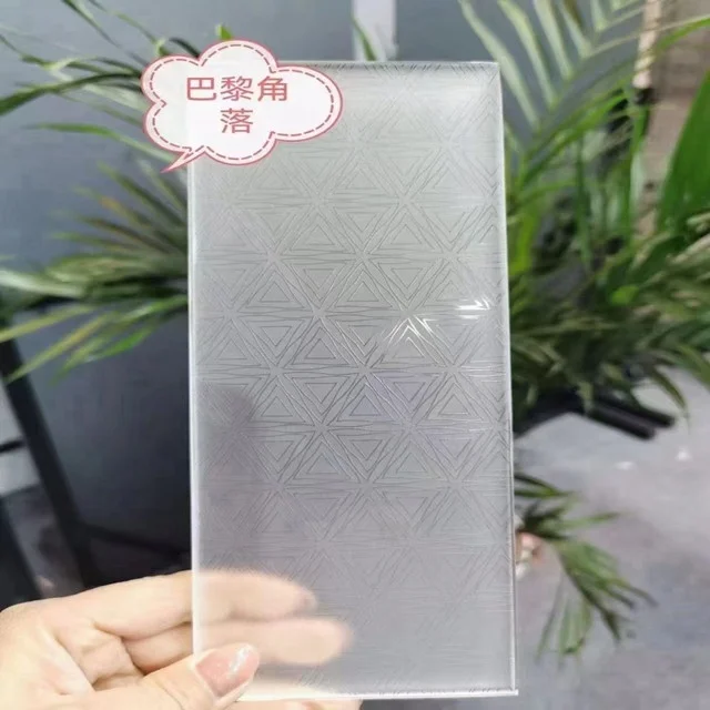 temperable Ultra clear frosted patterned glass acid etched textured moru extra clear frosted glass for decorative