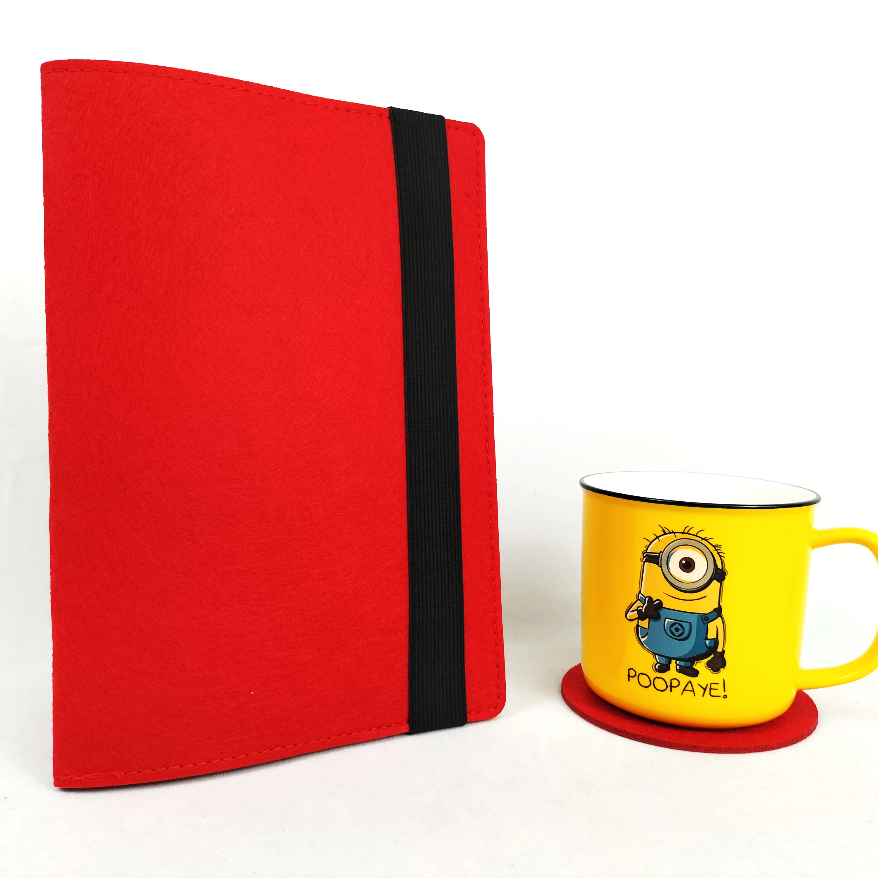 Hot Selling Colorful A4 A5 Size Felt Diary Cover Elastic Strap Notebook for Students