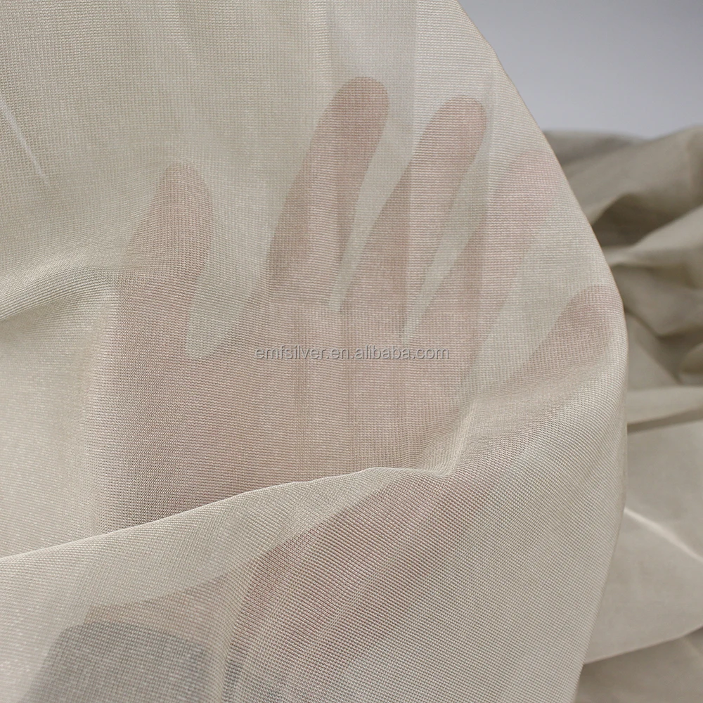 RFID SHIELDING EMF Protection/Signal Shielding/RFID Blocking Soft Gauze Soft Cloth  conductive fabric for Canopy/Curtains