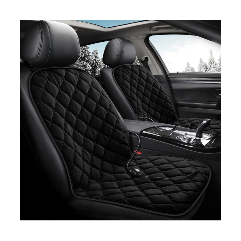 Tohuu Heated Seat Covers for Cars Electric Car Heated Seat with Backrest 12V Heat Seat Cover with Backrest for Home Office Chair
