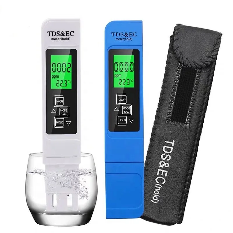 TDS& EC tester Conductivity multifunctional water quality testing pen TDS pen With backlight