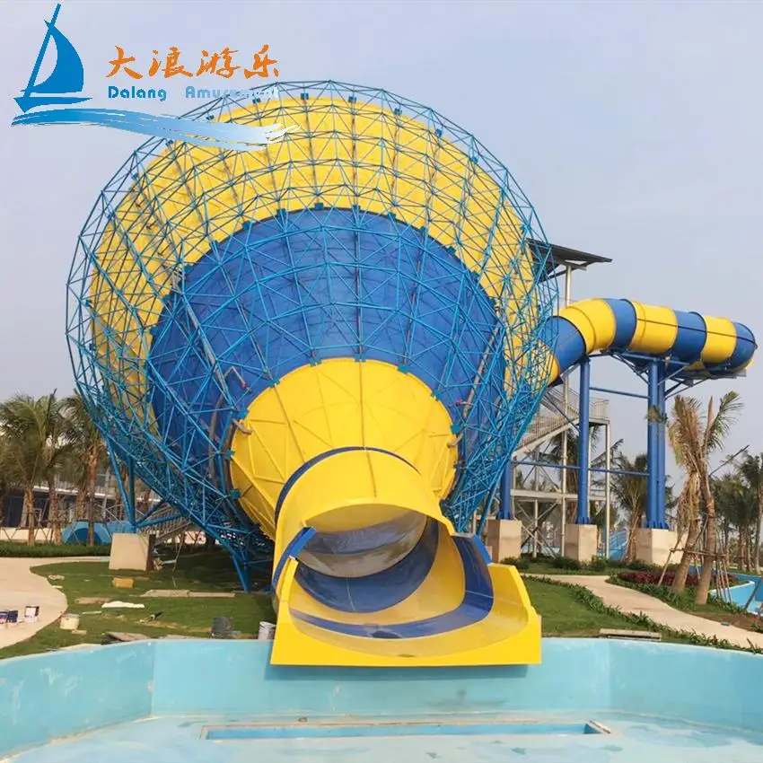 Professional Manufacturer Water Theme Park Equipment Commercial Kids Adult Big Fiberglass Water Slide For Adventure Water Park