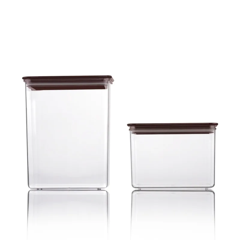 Пищевой PP квадратный молочный порошок кофейных зерен влагостойкий ящик для хранения