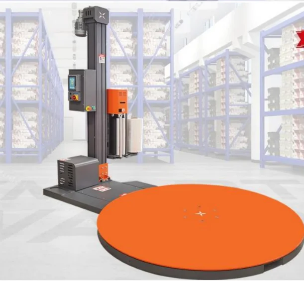 Intelligent Fully Automatic Pallet Wrapping Machine can cut and clamp film remote control system wrapping machine