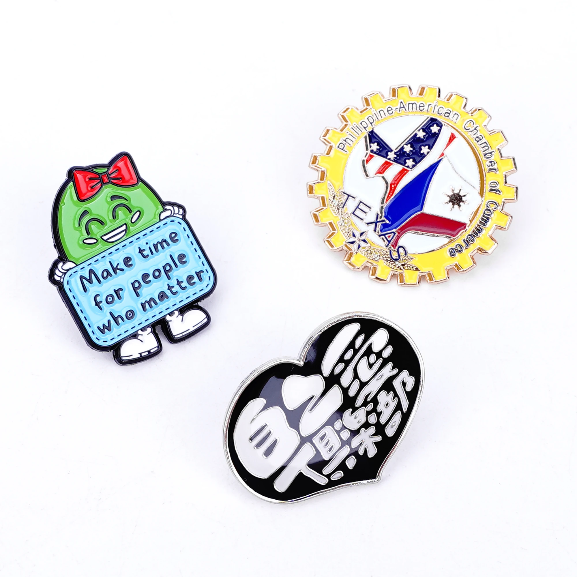 China Wholesale Hat Collar Clothes Decoration Logo Electroplated Metal Hard And Soft Enamel Lapel Pin Brooch