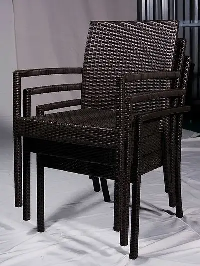 Patio Garden Wicker Bar Chairs Tables Set Rattan Furniture Garden