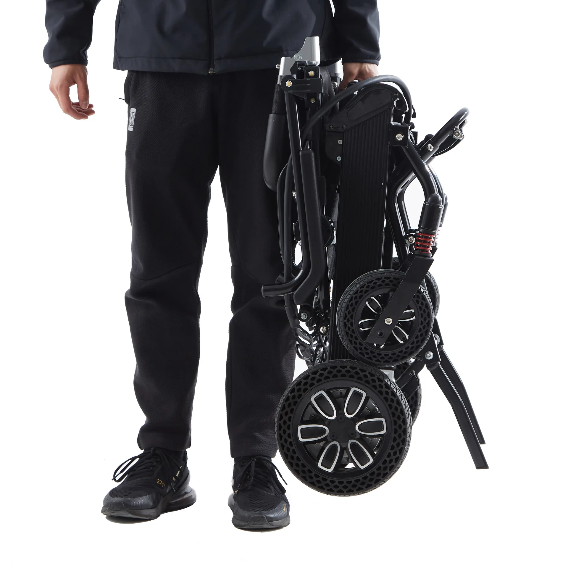 CE Heavy Duty 130KG Load Lightweight Folding Joystick Power Electric Wheelchair