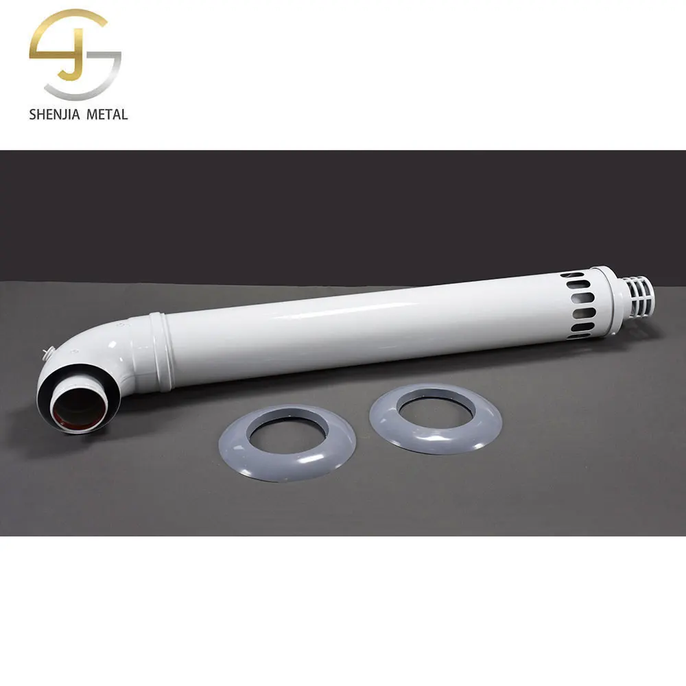 Exhaust pipe inner pipe small mouth protruding with detection hole tail cover plus 100mm/60mm fireplace accessories