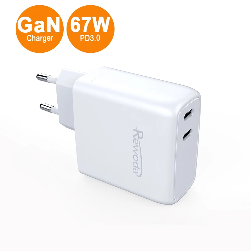 Amazon Factory Direct Sale 67w Fast Charger manufacturer PD3.0 67w GaN Wall Charger Usb C High Power Travel Laptop Charger