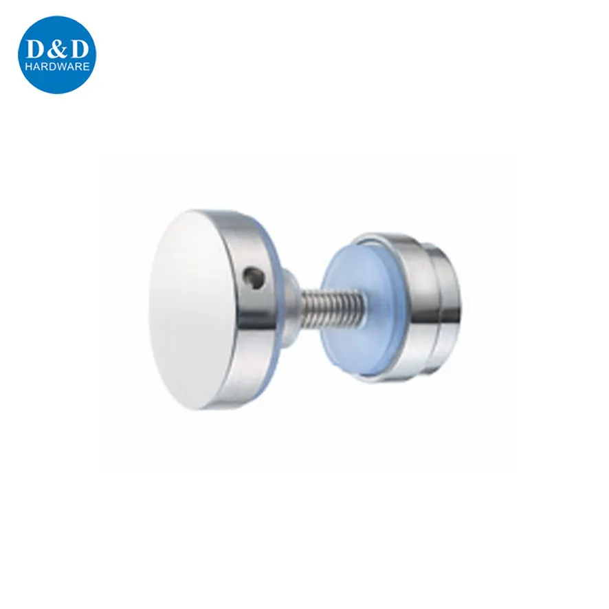 Bathroom Hardware Stainless Steel Glass Shower Sliding Door Pipe Clamps with Rubber
