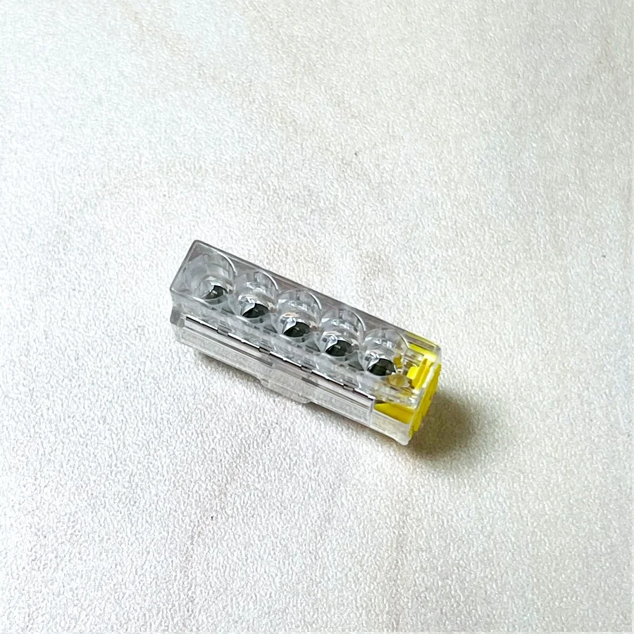 5 Pin Compact Push in wire connector for wiring up to 4mm2