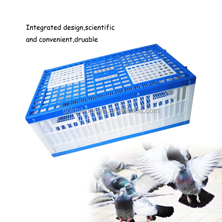 yyc Plastic Three Doors Bird Transportation Cage Poultry Racing Pigeon Cages Training Cage