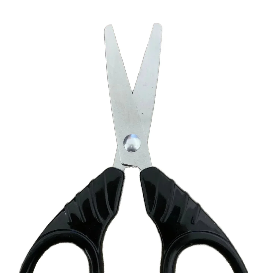 Small Stainless Steel Scissors Children Students Non-Slip Metal DIY Hand-Cut Wire Straight Kitchen Scissors Household Use Candle