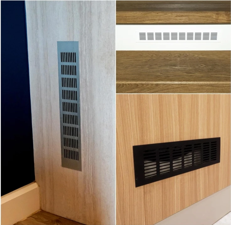 Cheap Price Air Vent Aluminum Alloy Square Ventilation Grille Cover Rectangle Air Grille for Walls and Ceilings HVAC Cabinets