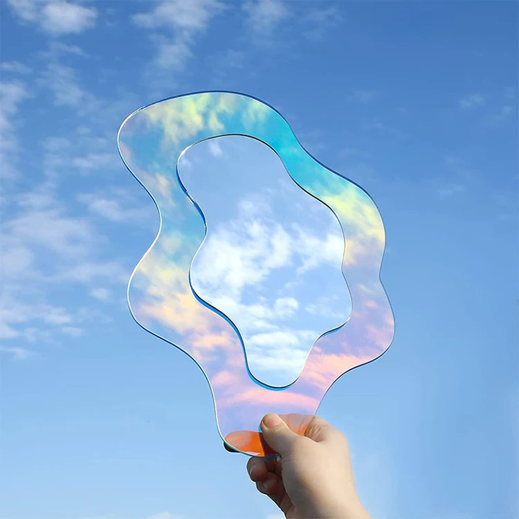 Custom Creative home Decorative desktop Acrylic Mirror Bedroom Makeup Acrylic Colorful Mirror