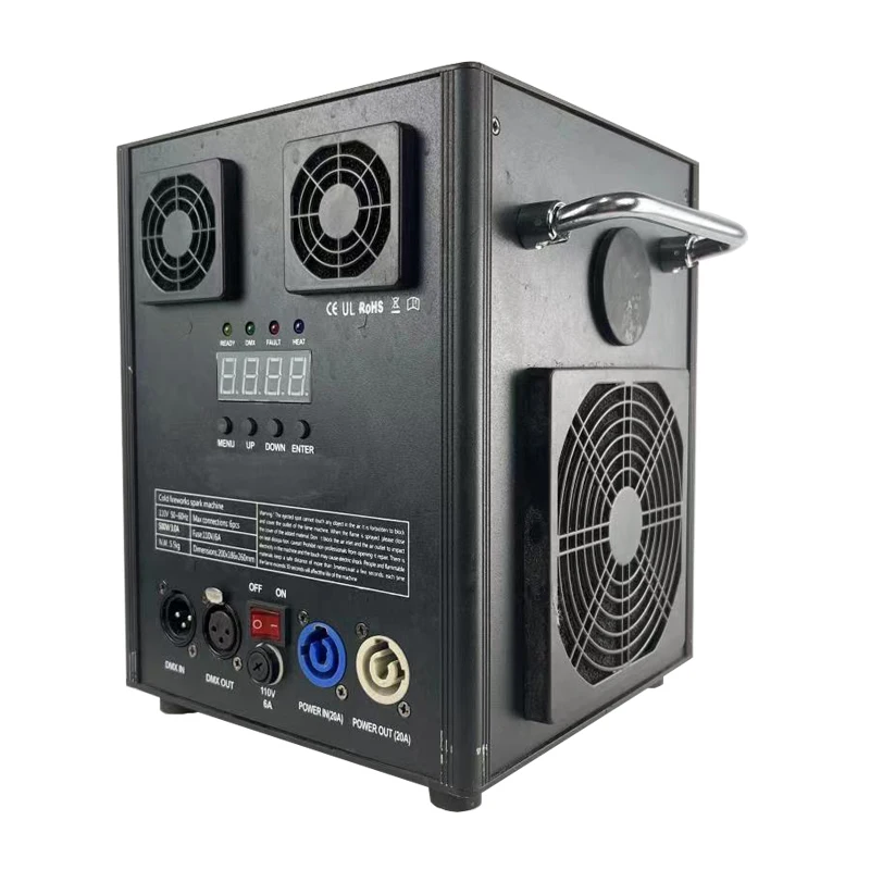 Mini DMX Dj Party Events Waterfall Sparkle Cold Fireworks Making Machine Wedding Stage Cold Spark Machine