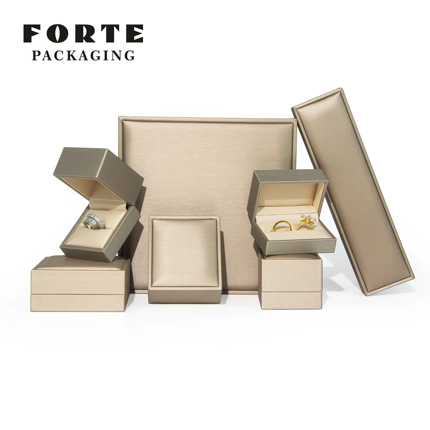 Jewelry Packaging Box Fashion Luxury ring box PU Leather jewelry Packaging earrings Boxes Gif watch necklace packing Wholesale