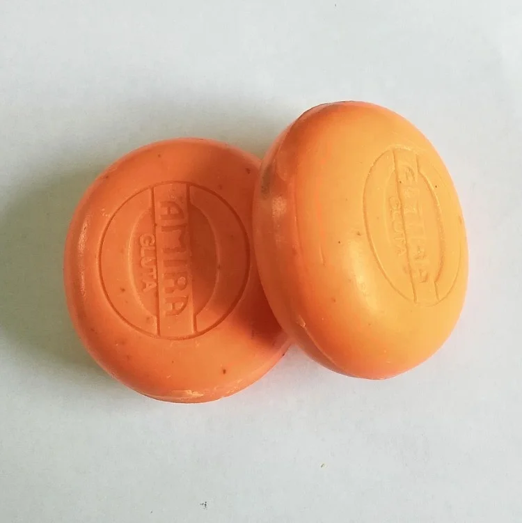 Hot Sale High Quality Machine Brightening Exfoliating Gluta Orange Antisptic Soap