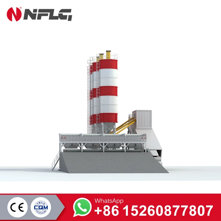 
HZS75A Mini Mobile Concrete Batch Plant For Sale 