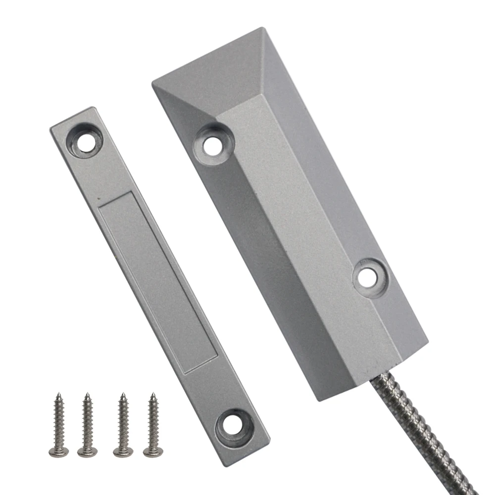Alloy shell overhead magnetic contact sensor for security system