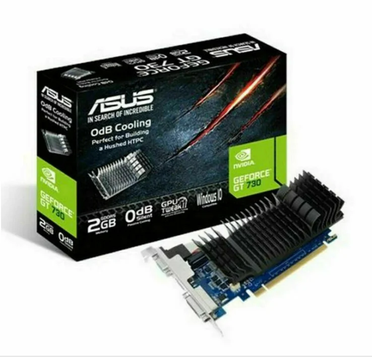 Asus GeForce GT 730 2GB GDDR5 Graphics Card Nvidia HDMI 0dB Cooling Low Profile
