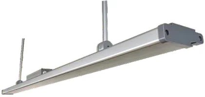Factory Black White Silver Pendant Linear Lamp Office Supermarket Linkable Led Ceiling Classroom Light