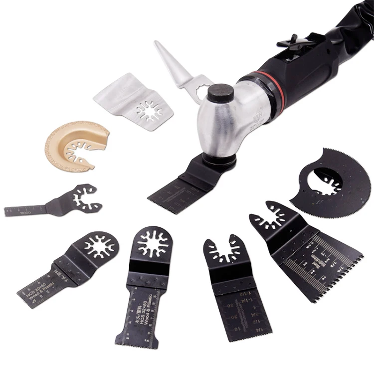 Pneumatic Air Oscillating Multi Tools Saw Blade Angle Grinder Metal Wood Cut Off Tool Tile Grout Removal Scaler Scraper