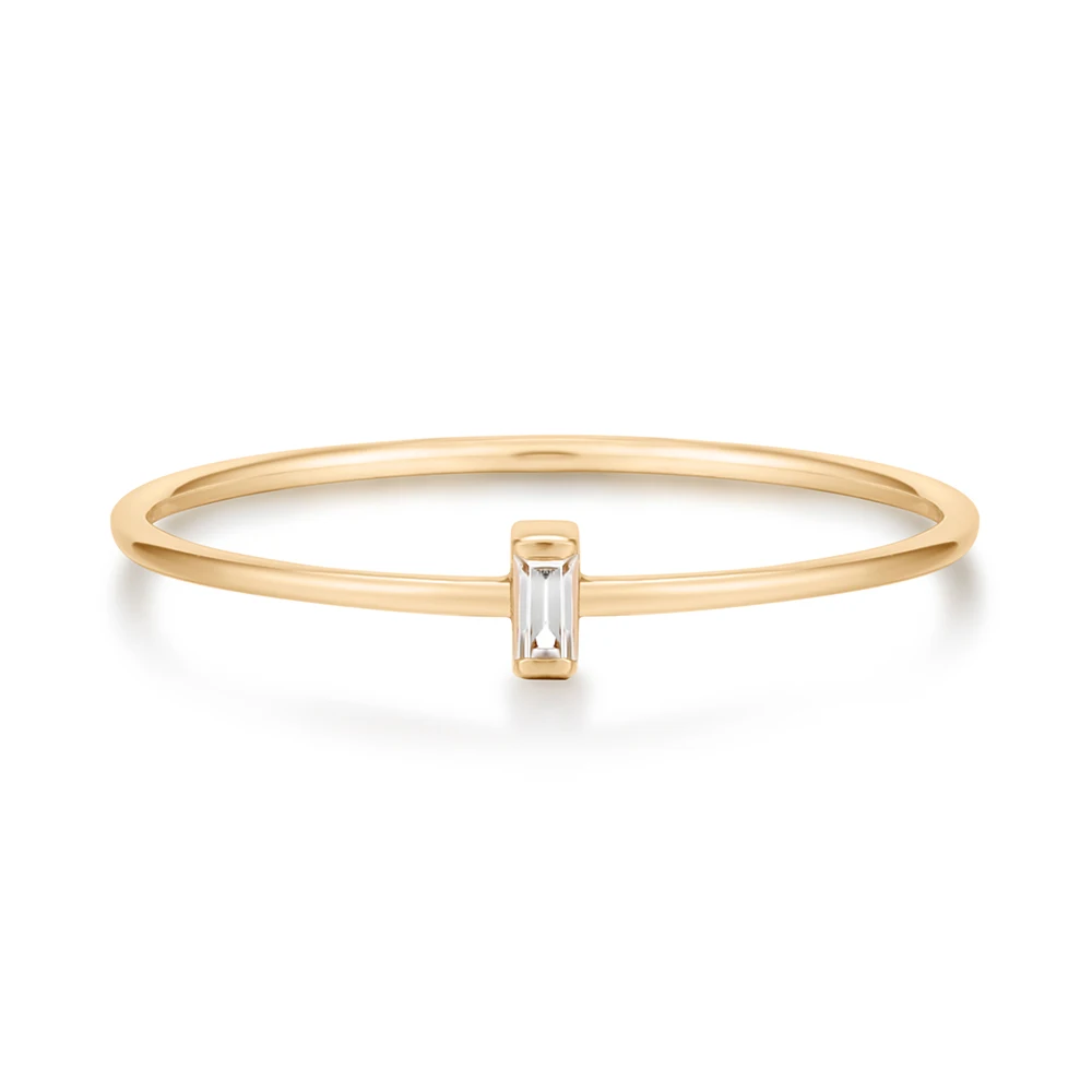 Perfectly Simple Design Topaz Solitaire Ring Very Popular 14K Solid Gold Ring (1600270135918)