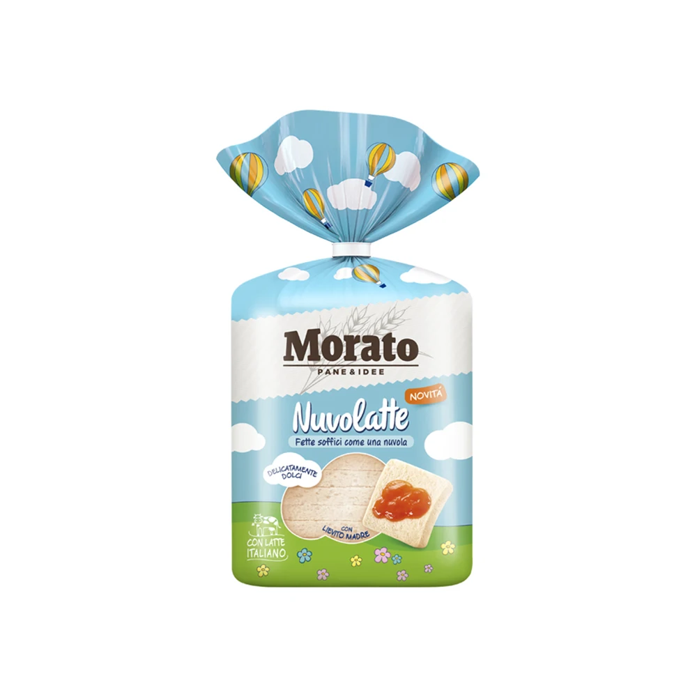 Online Wholesale Italian Branded 280 G Soft Texture Milk Taste Soft Slices Bread Exotic Grain Snacks Bread