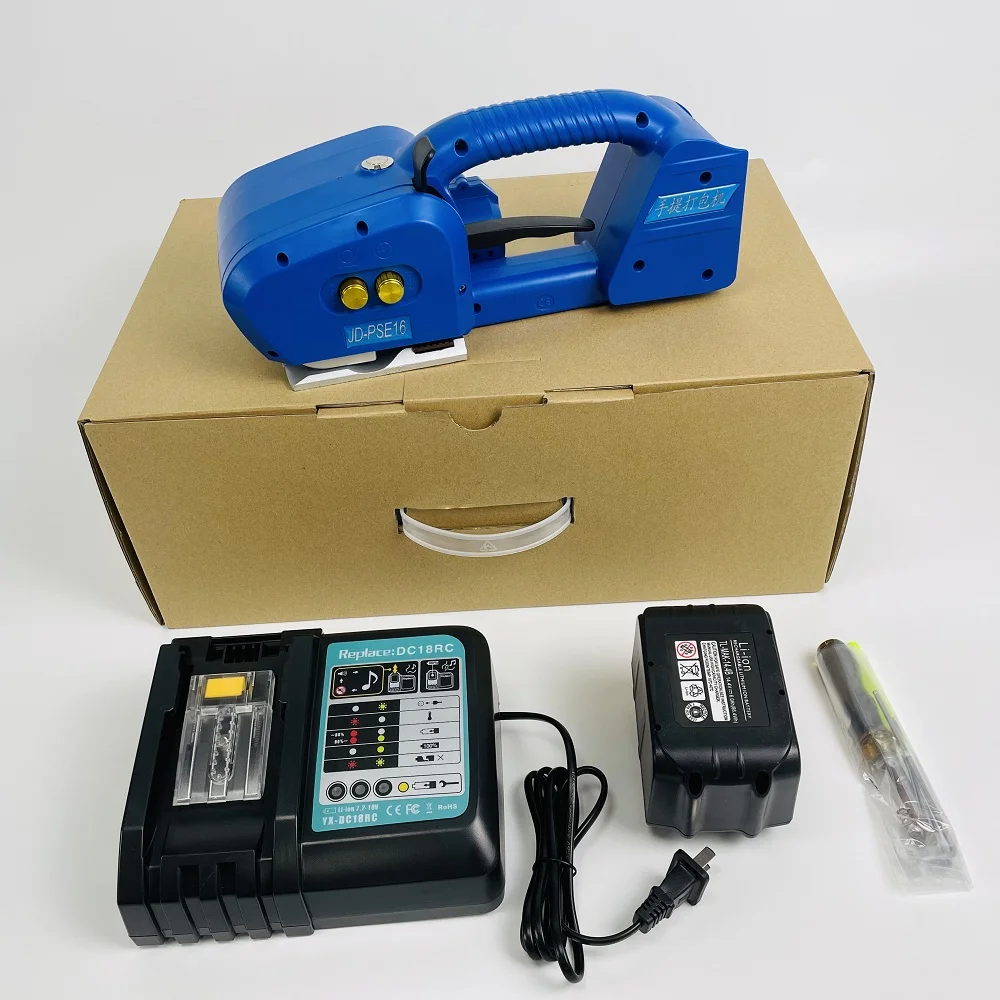Manufactory PP PET Tape Electric Battery Handheld Strapping wrapping Machine