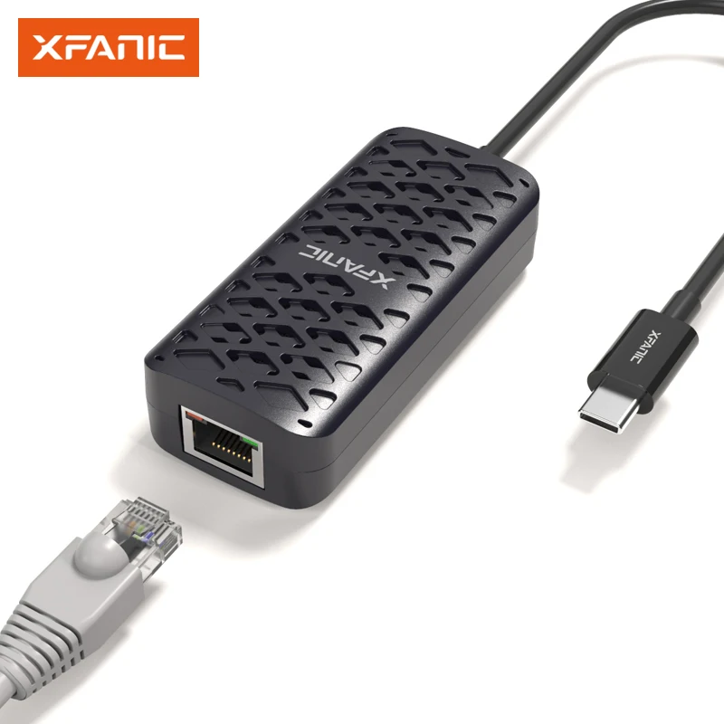 Адаптер Ethernet USB Type C 2,5G для ноутбука, мобильного телефона, сетевая карта Type C