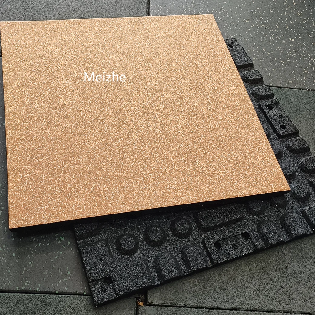 20mm Indoor Rubber Gym Floor Tiles Home Fitness Protective Floor Mat for Exercise Use