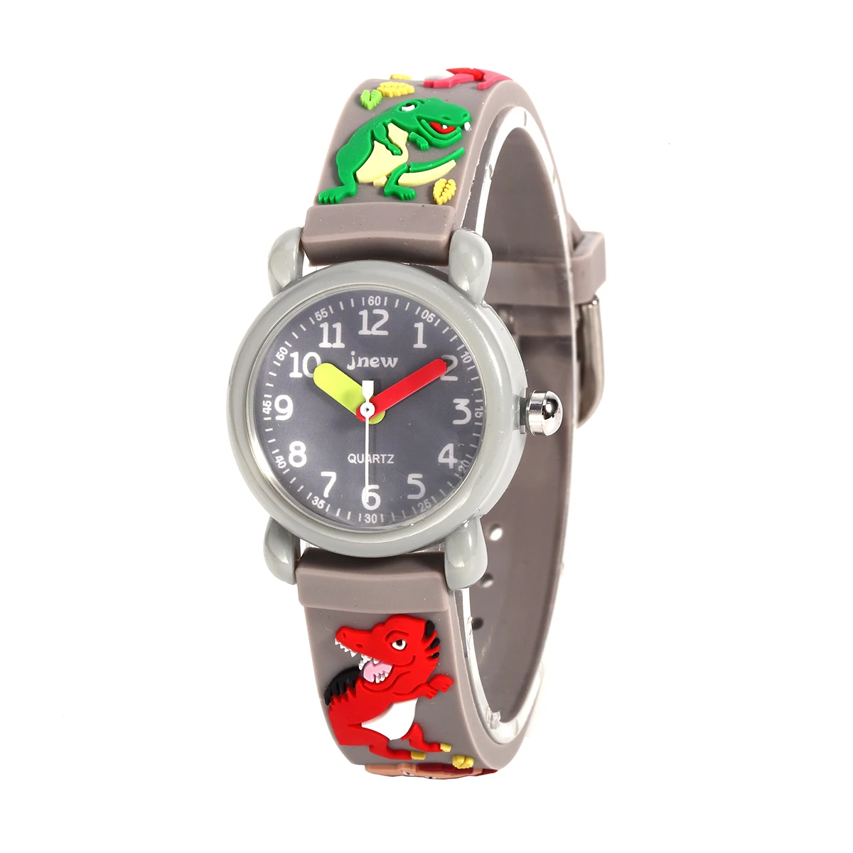 Anime Dinosaur Pattern Watch For Girls Kids Watches Strap Cute Children Cartoon Wristwatch