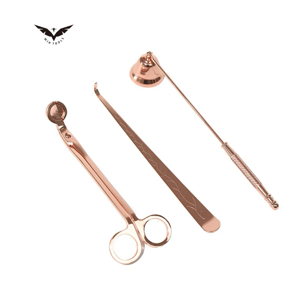 Wholesale Custom Accessories Scissors Tool Cutter Care Set Black Candle Wick Trimmer Kit