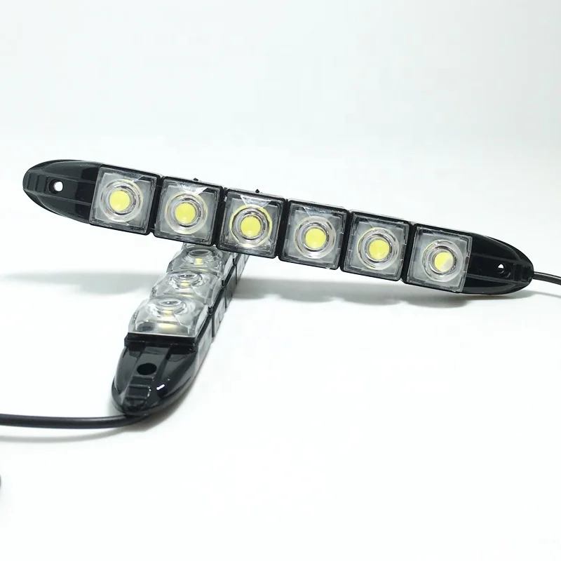 wholesale Flexible daytime running lights 6led waterproof  12v led  lightings  flexible car 5050 led strip