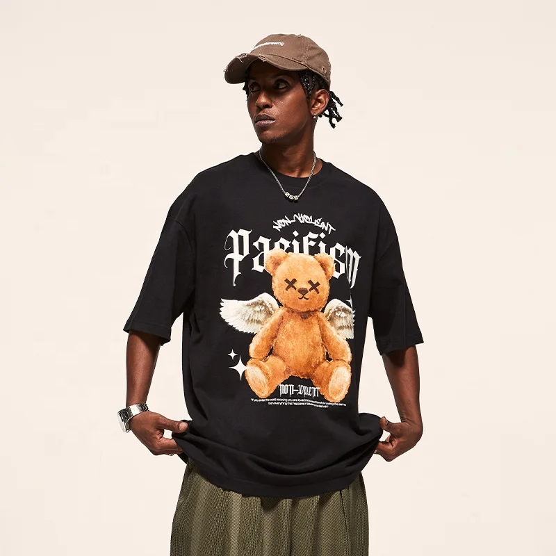 INFLATION DTG Luminous Printed Cotton Tshirt Unisex oversized plus tshirts clothing custom tshirt