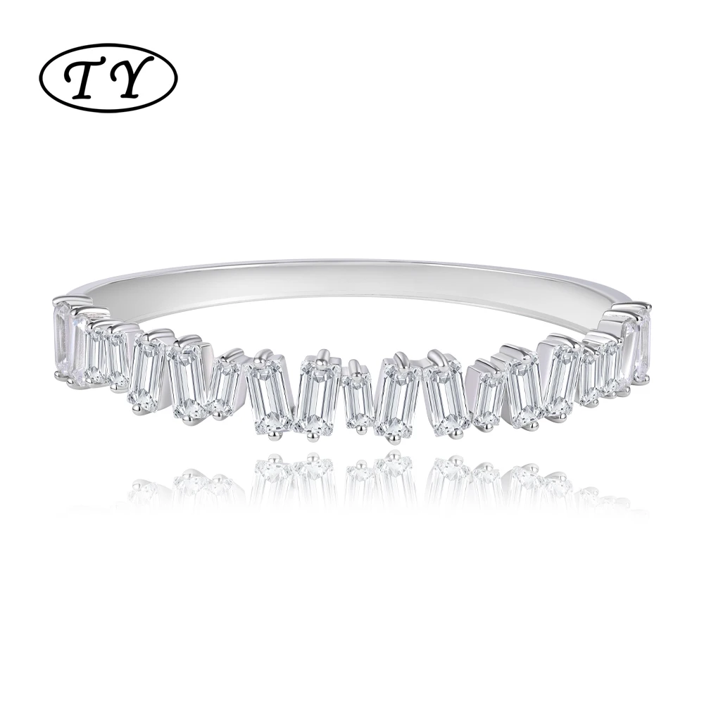 Turkish Handmade Wholesale 925 Sterling Silver Jewelry Design 925 Sterling Silver Jewelry Shiny Stone Woman Handcuff Bangles