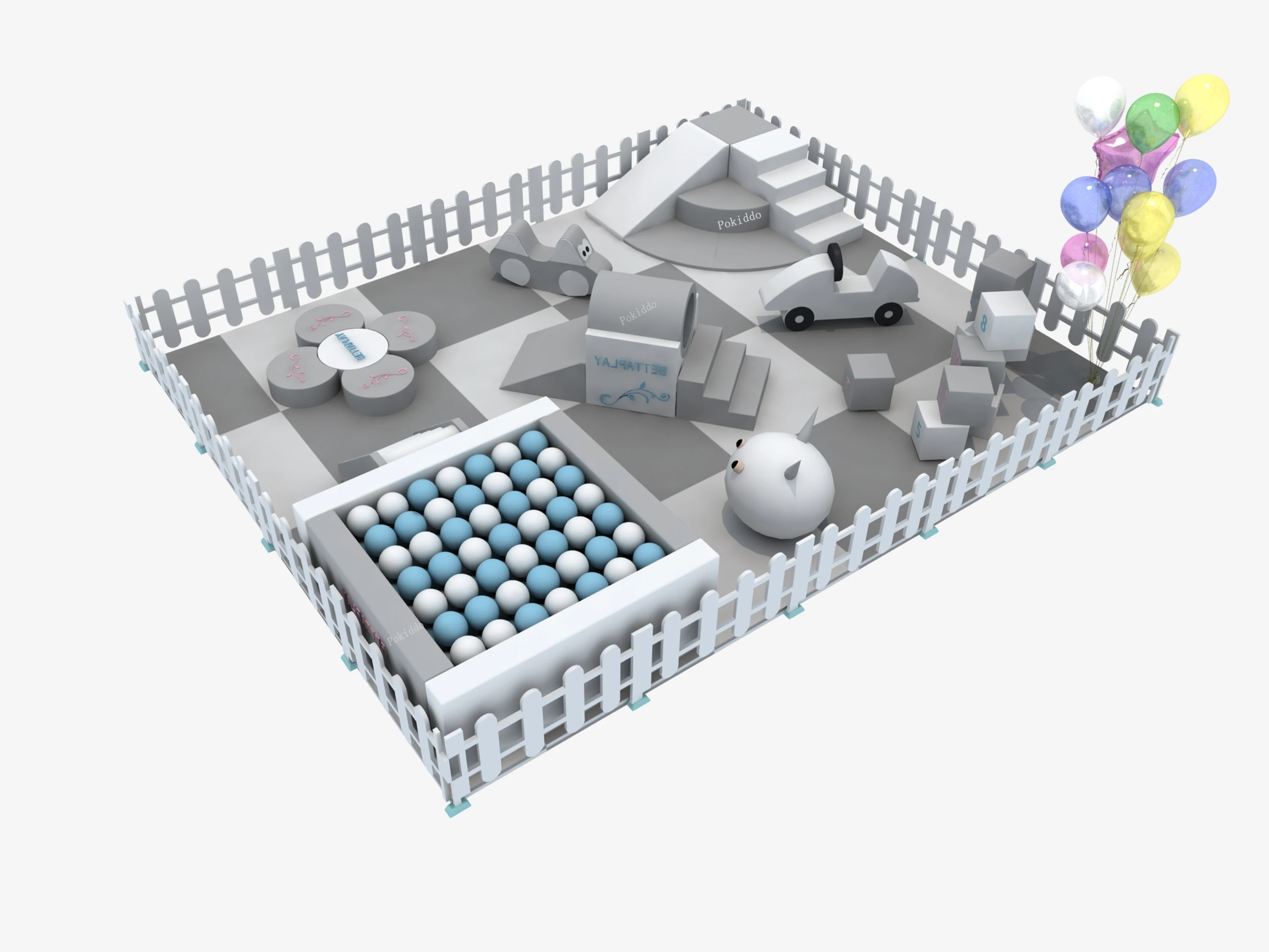 Candy Princess Dream Theme kids indoor playground tadder soft play set soft play equipment indoor soft play