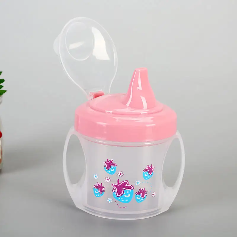MU PC Plastic Decoration Dollsa Doll Bank Feeding Baby Big Bottle Cup Set With Small Feeding Bottles