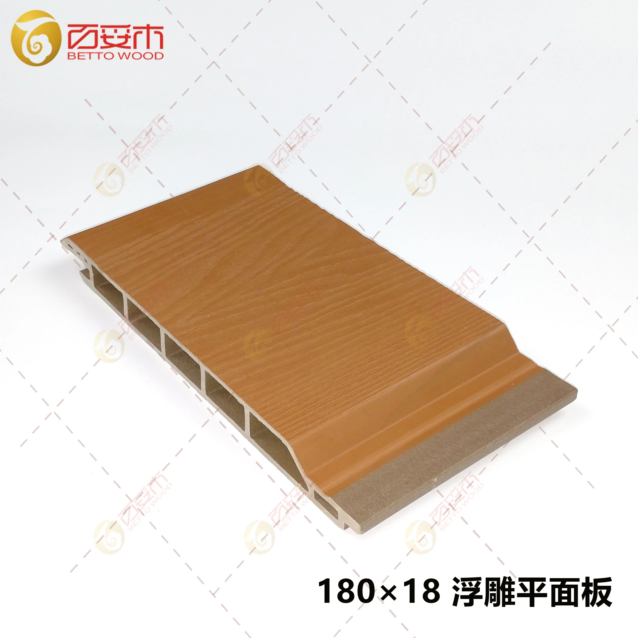 Weatherability fireproof ASA&PVC 3D Embossed WPC Siding