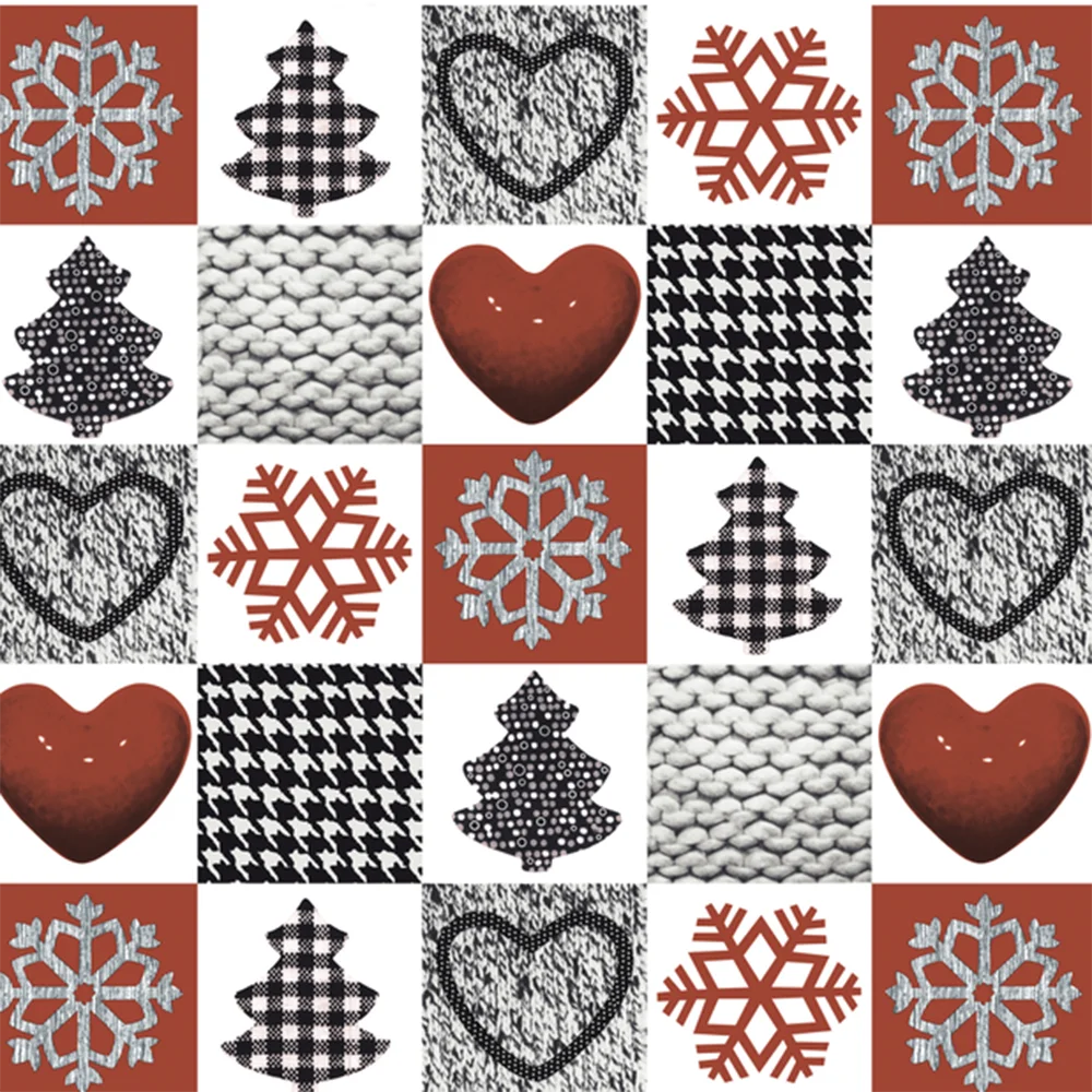 Nut-patterned Tablecloth for Christmas Banquets