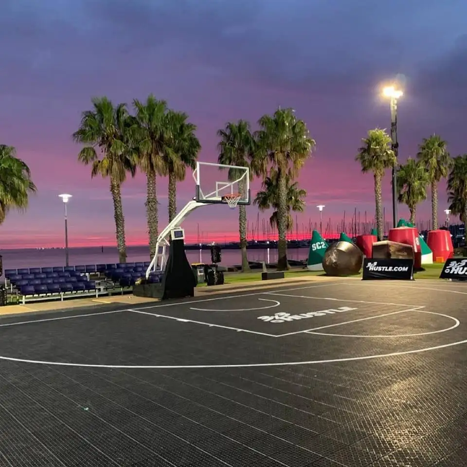  Интеллектуальное напольное покрытие для баскетбольной площадки FIBA