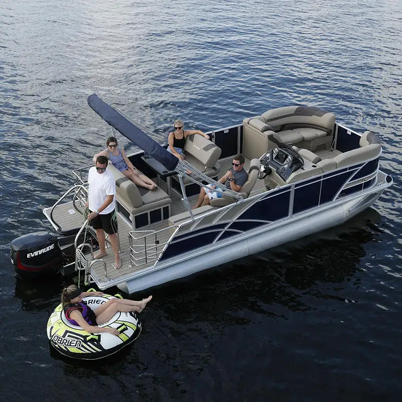 Best New Aluminum Pontoons for Luxury Floating Yachts for Party Drifting on Rivers for Outdoor Entertainment Sports Boating