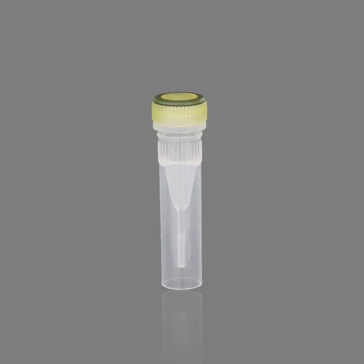 china manufacturing 0.5ml PP disposable screw cap cryovial tube