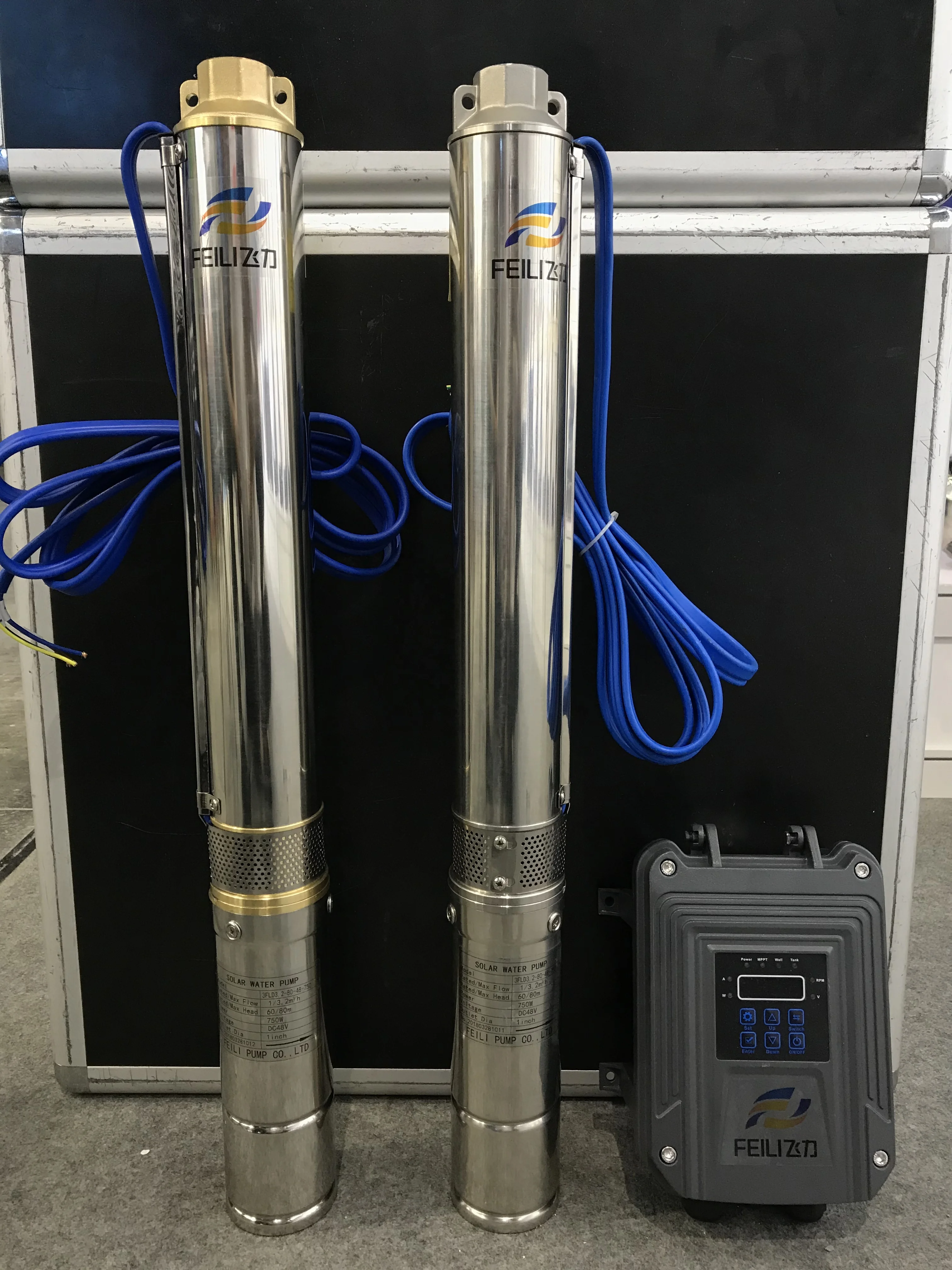 solar borehole pump system 24v dc kit panel solar submersible pump water for deep well kenya solar pump with mppt controller