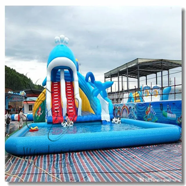 Attractive Adult Water Slide inflatable swimming pool slide for sale