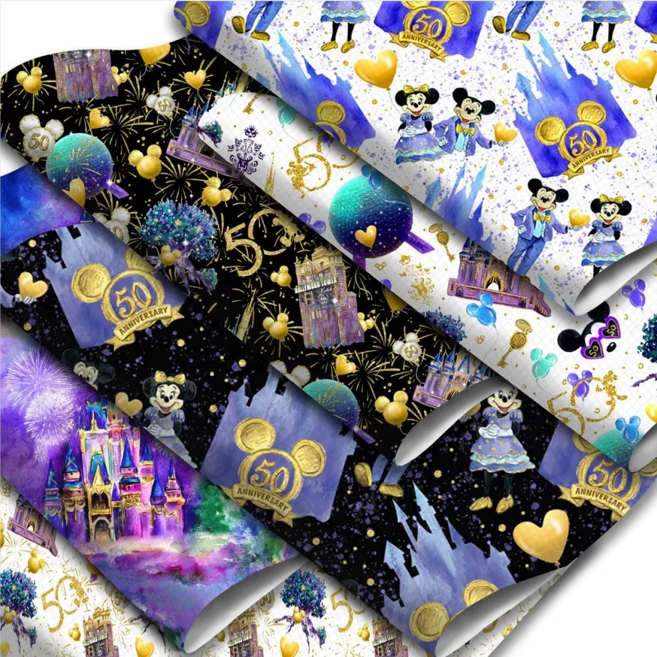 Designers Rolls Vinyl Fabric Designer Custom Printed Faux Pu/pvc Vagan Synthetic Leather