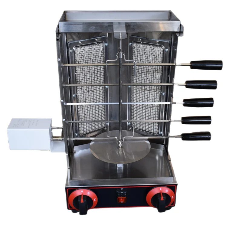 wholesale customization Stainless Steel Electric Gas  Kebab Doner Gyro Meat Chicken Shawarma Grill Machine